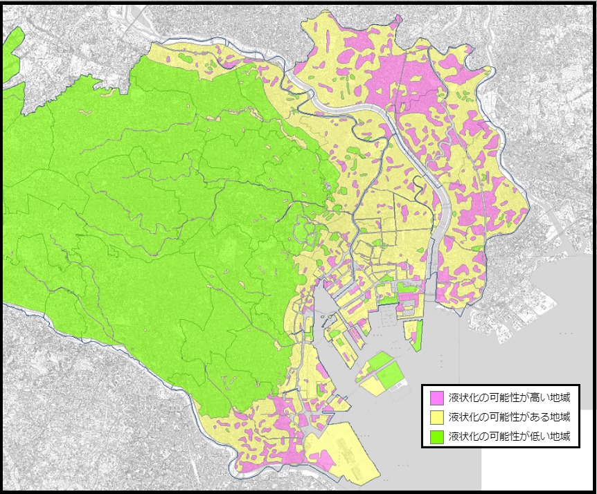 東京２３区液状化マップ