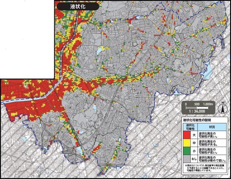 名古屋市緑区液状化ハザードマップ