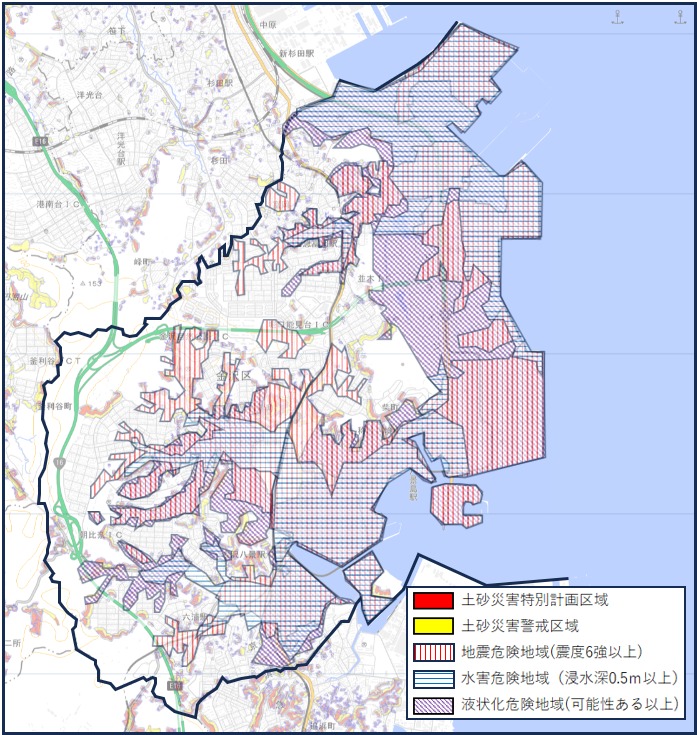 横浜市金沢区災害マップ